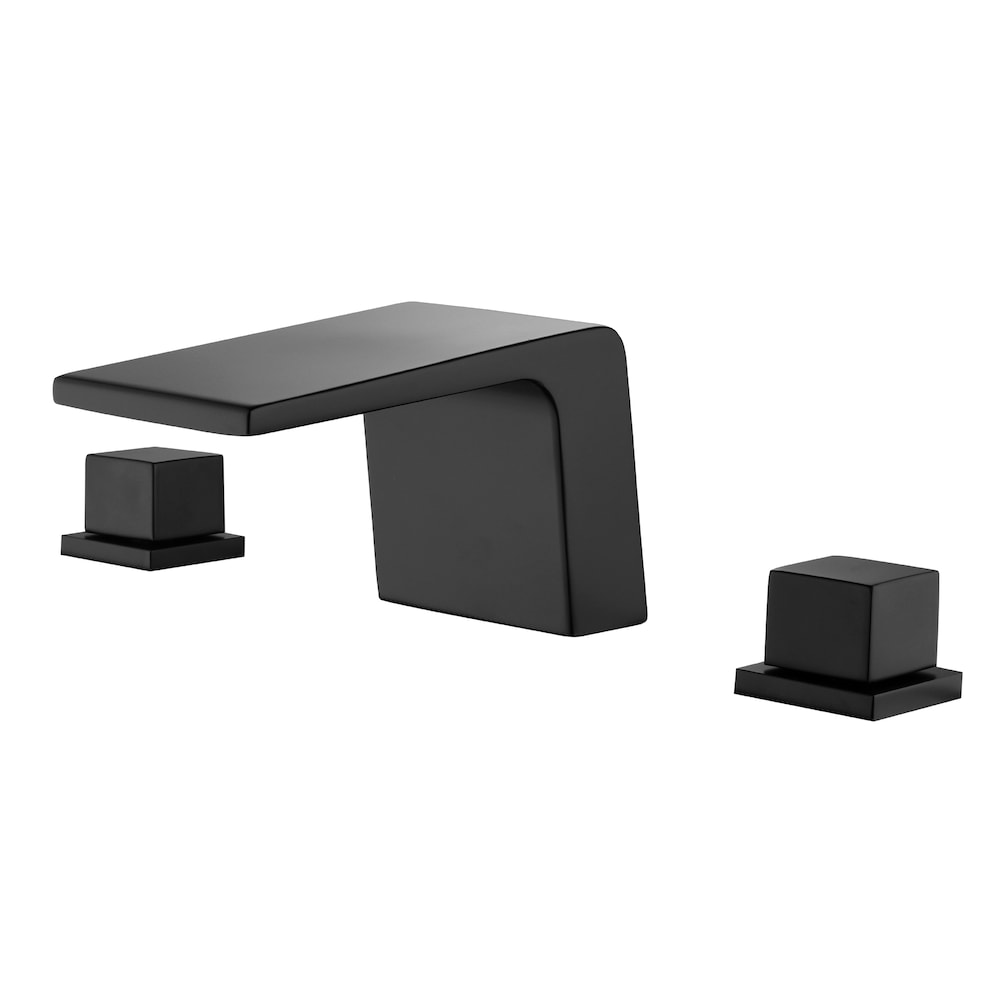 SZ2 8-inch Widespread Bathroom Sink Faucet in Matte Black
