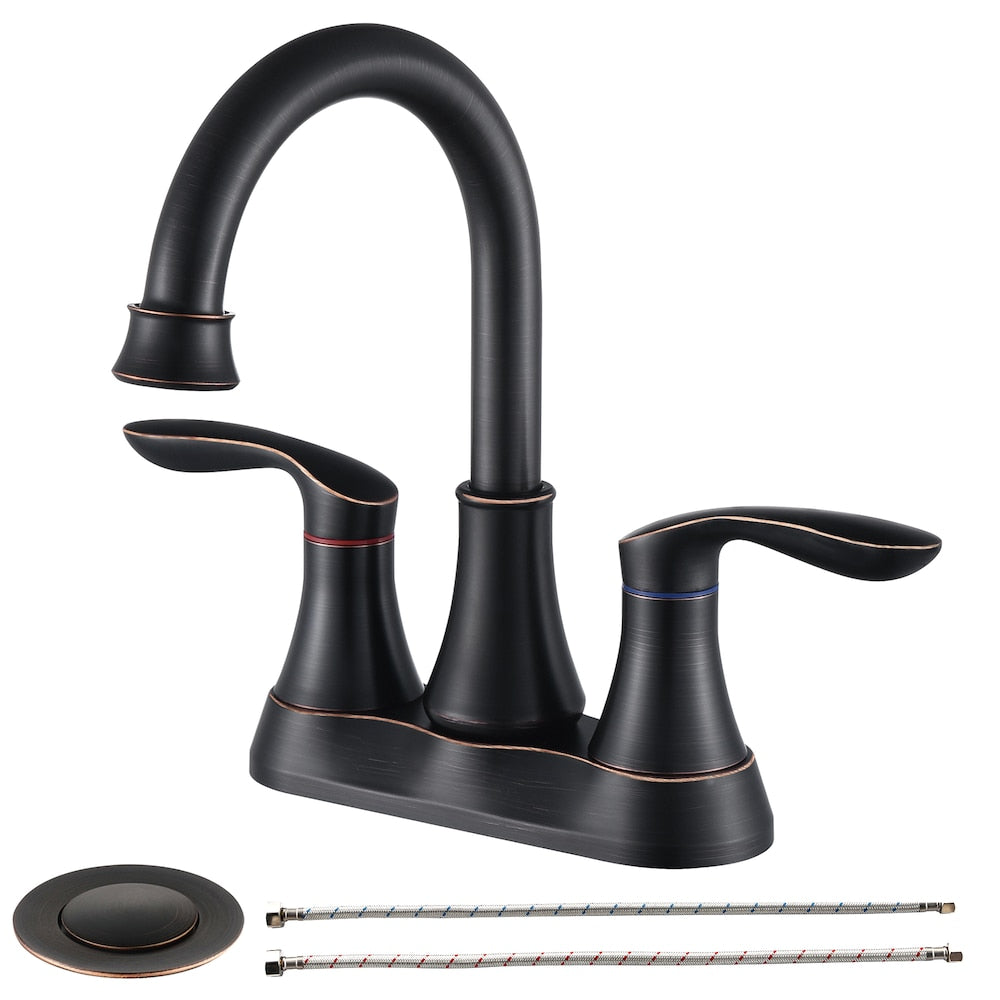 DZ2 4-inch Centreset Bathroom Sink Faucet in Oil Rubbed Bronze