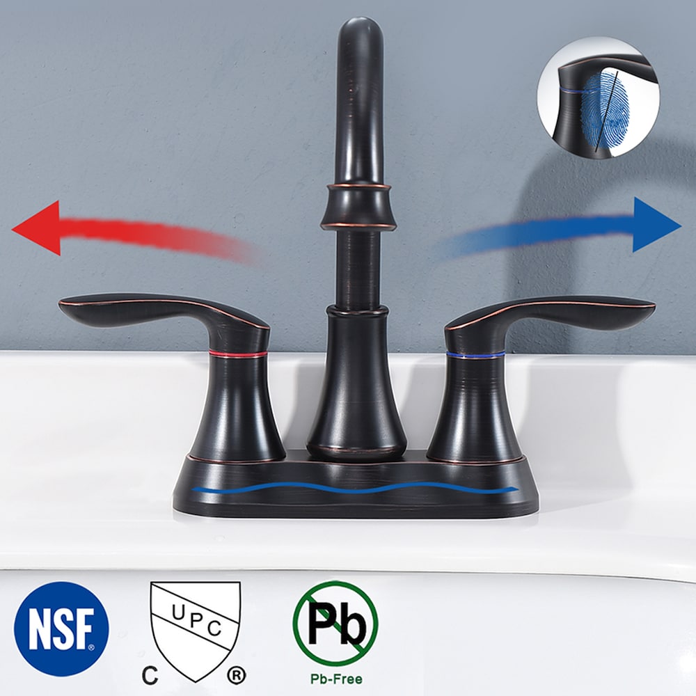 DZ2 4-inch Centreset Bathroom Sink Faucet in Oil Rubbed Bronze