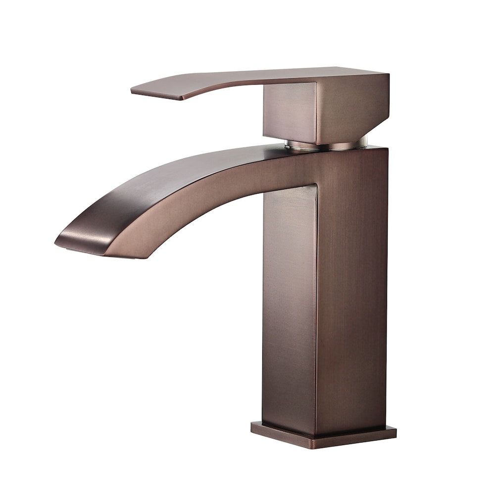 Aries Single Hole Bathroom Sink Faucet in Oil Rubbed Bronze