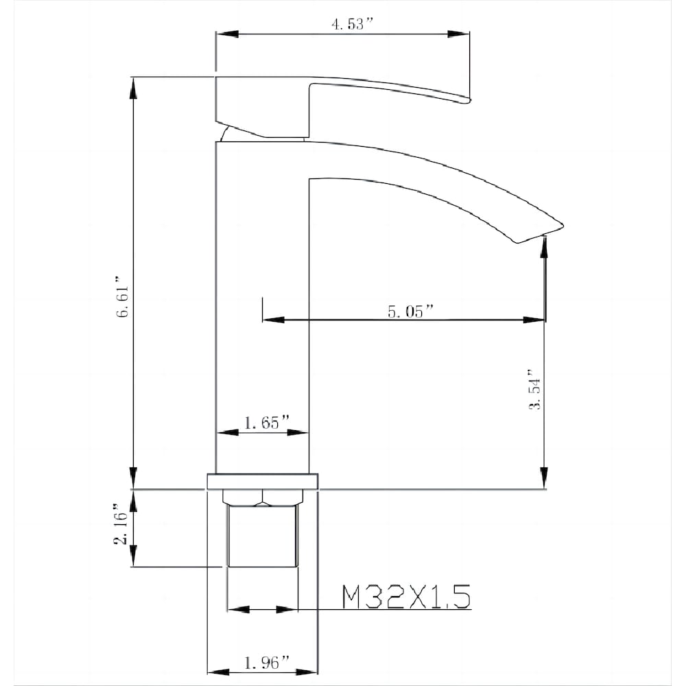 Aries Single Hole Bathroom Sink Faucet in Oil Rubbed Bronze