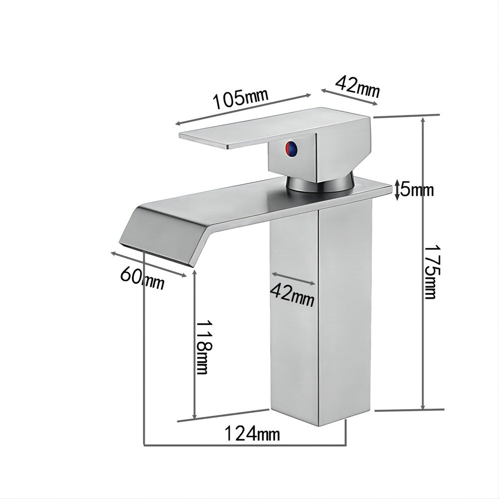 Scorpio Single Hole Bathroom Sink Faucet in Brushed Nickel