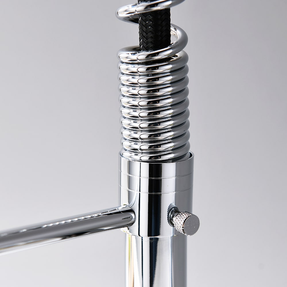 Stellar Double Handle Pull Down Kitchen Sink Faucet in Chrome