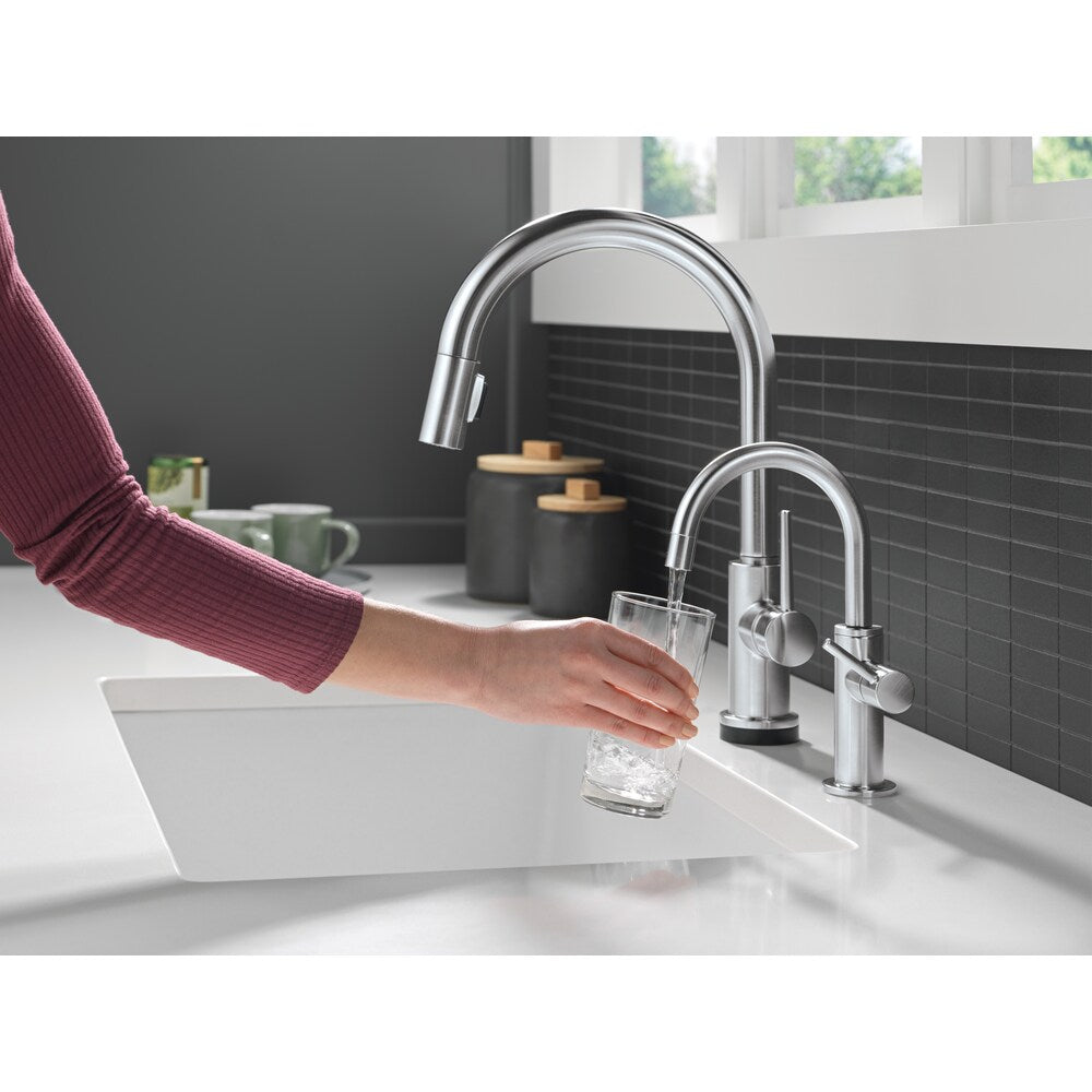 Trinsic Single-Handle Pull-Down Kitchen Faucet Touch2O Touchless Technology, Arctic Stainless