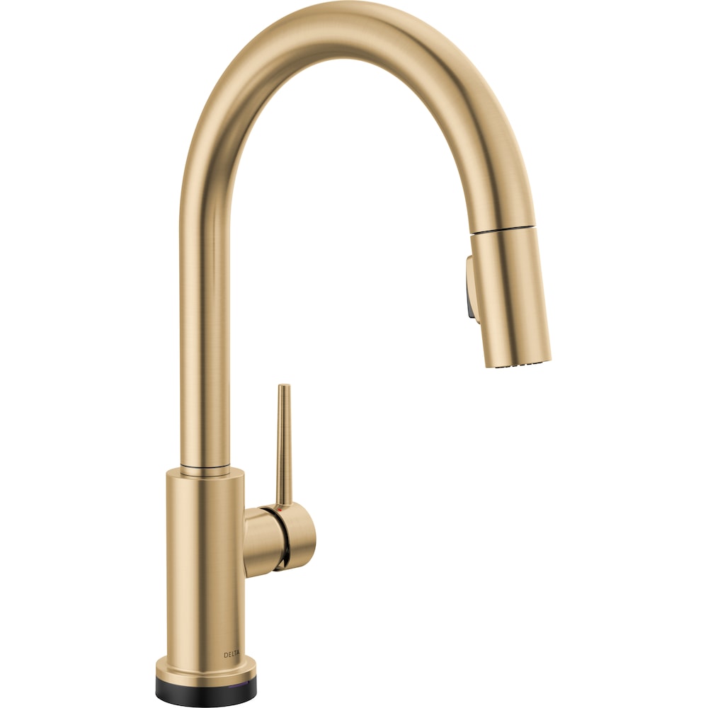 Robinet de cuisine à poignée unique et à tirette Trinsic Touch2O, technologie sans contact, bronze champagne