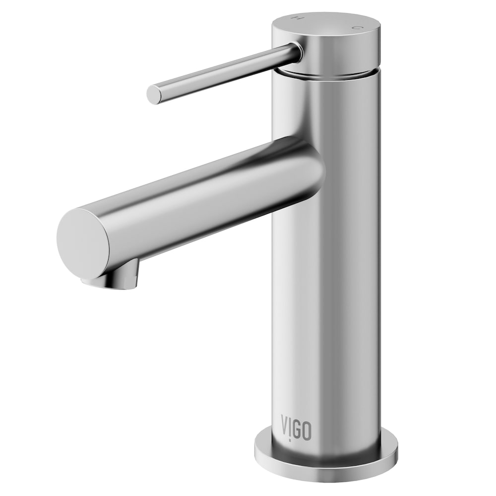 Jewel 6 in. H Single Hole Single Handle bathroom Bathroom Faucet in Brushed Nickel
