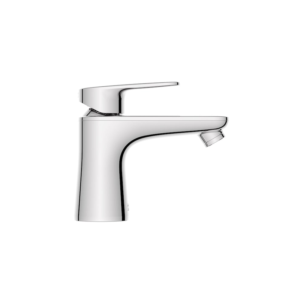 Robinet de salle de bain à poignée unique Aspirations avec poignée à levier en chrome poli