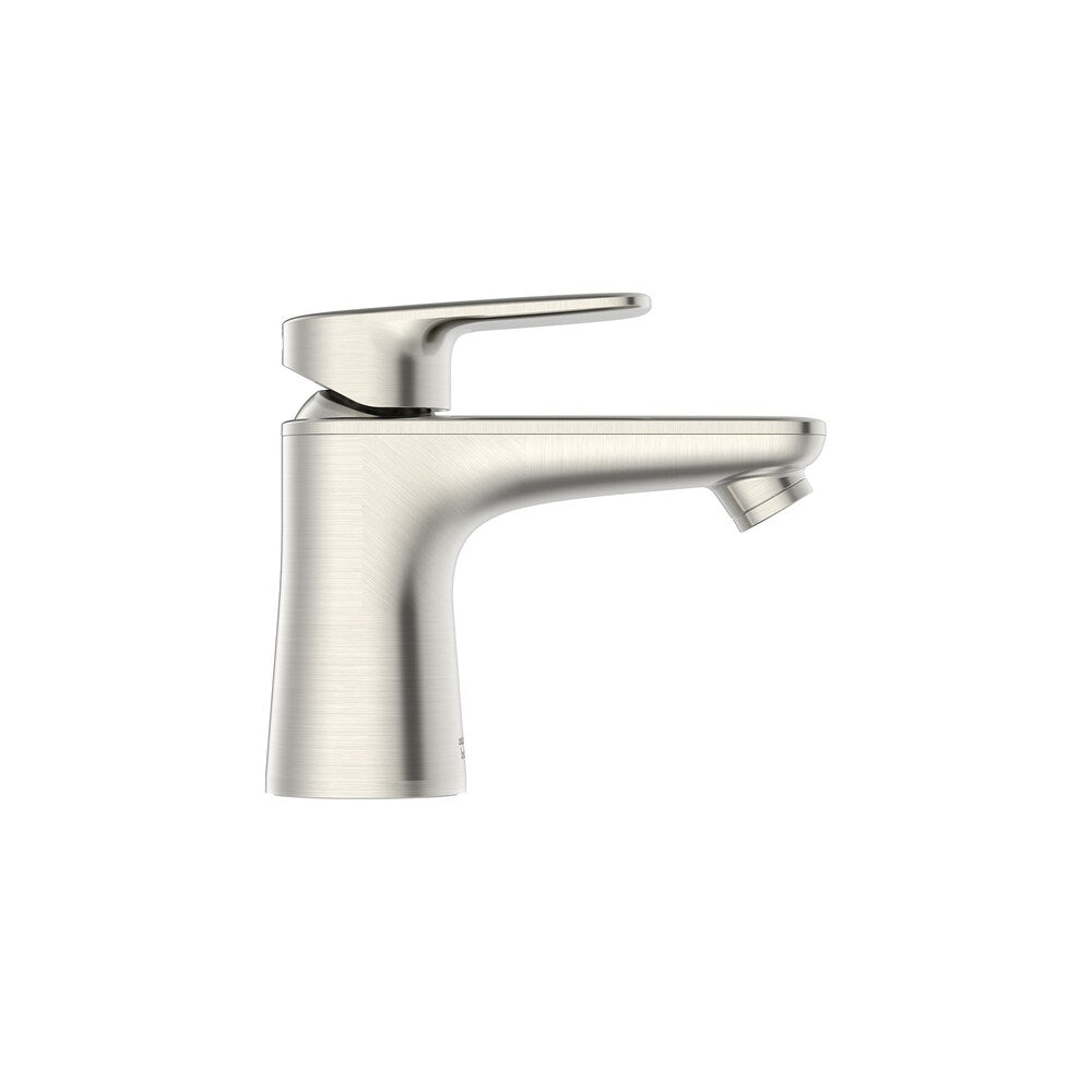 Aspirations Single-Handle Petite Bathroom Faucet With Lever Handle in Brushed Nickel