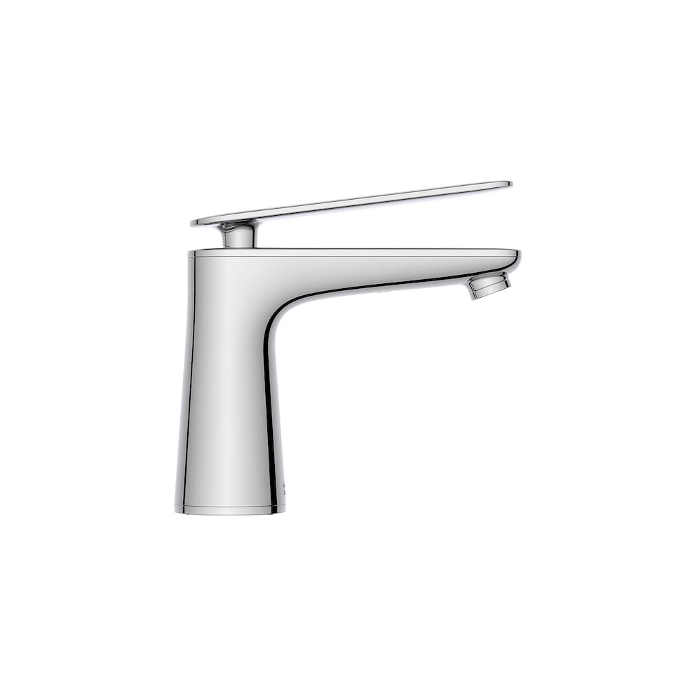 Aspirations Single-Handle Bathroom Faucet With Lever Handle Less Drain in Polished Chrome