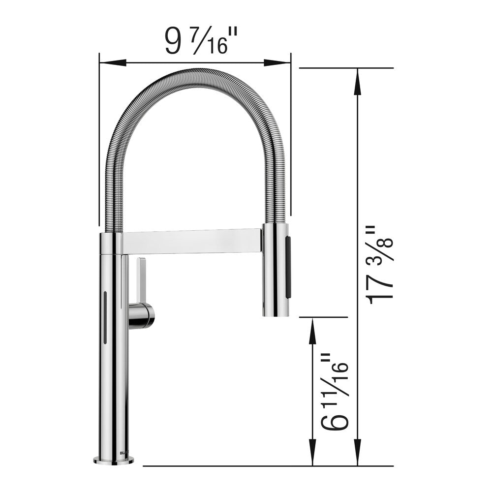 Robinet de cuisine à capteur mini Culina II - Chrome